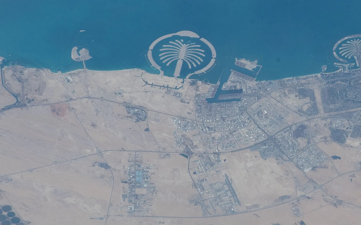 The Jebel Ali coast from the International Space Station, Jan 2022. Photo: NASA