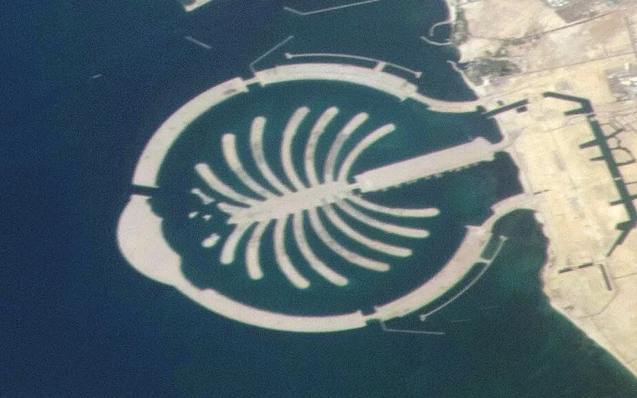 Palm Jebel Ali from the International Space Station, May 2019. Photo: NASA