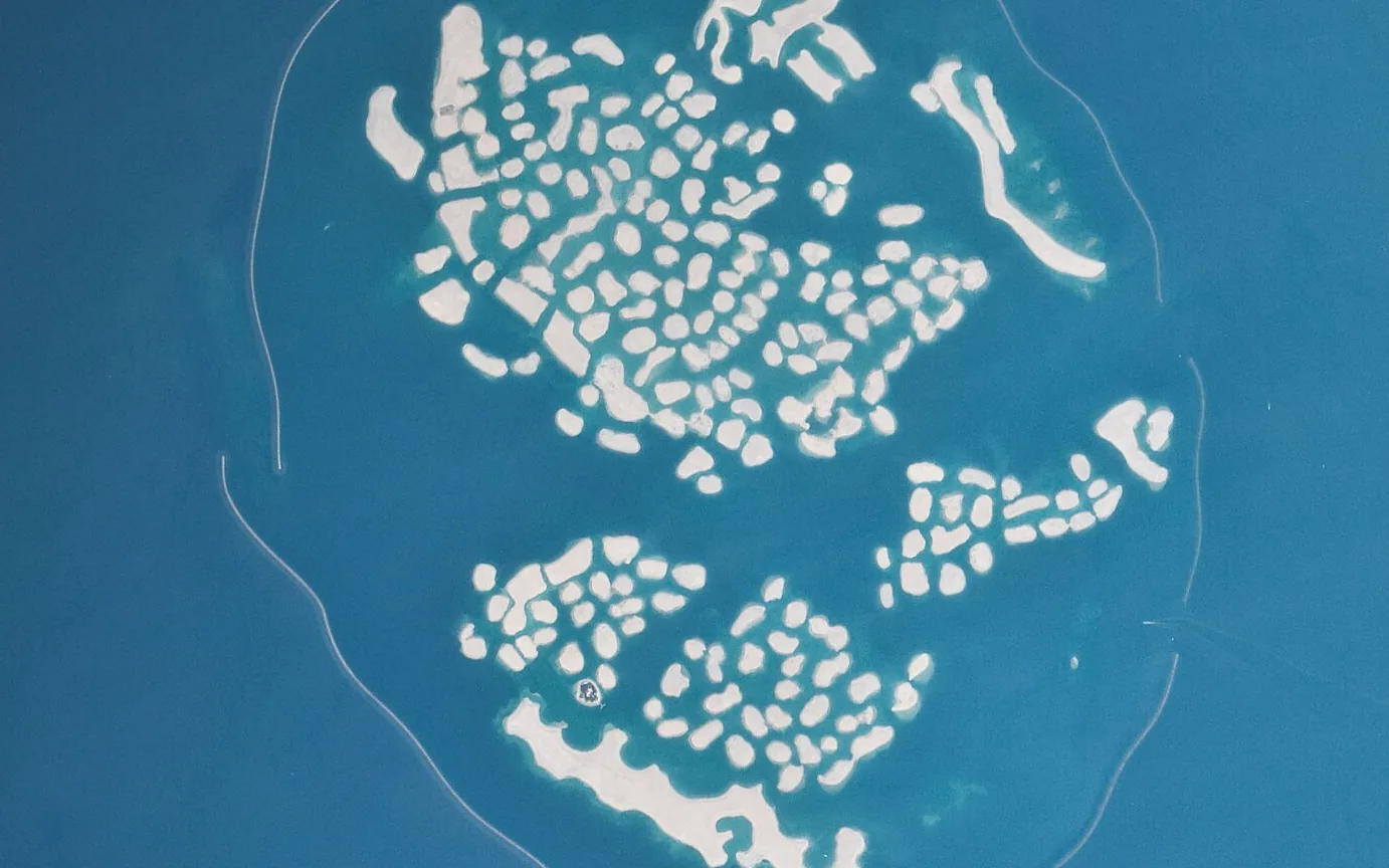 The World islands from the International Space Station, Mar 2010. Photo: NASA