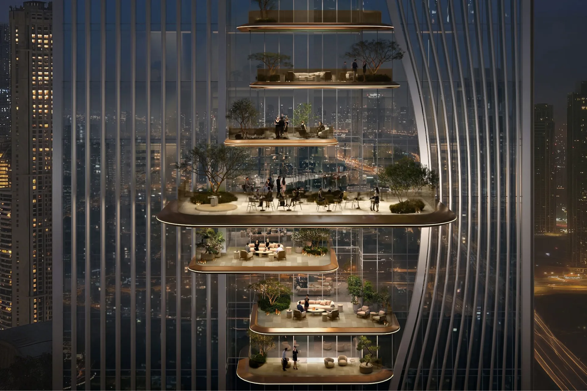 Berkeley Tower, sky terraces