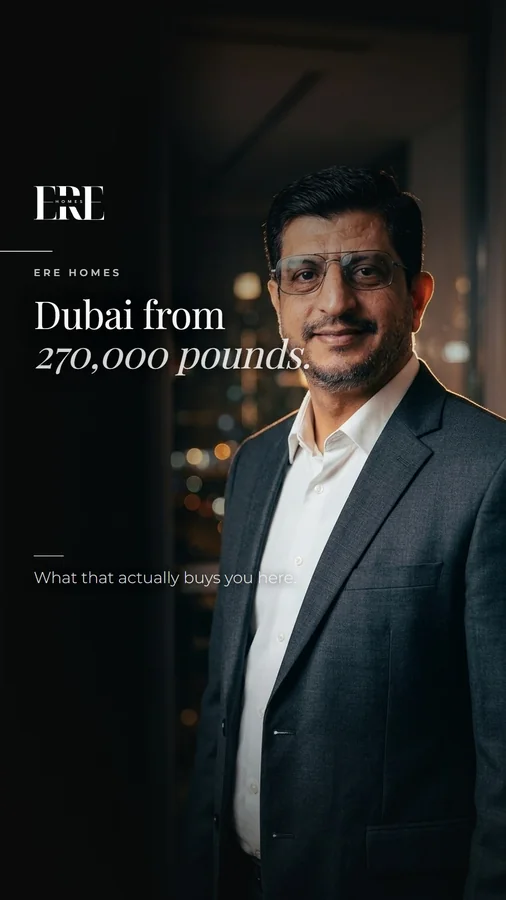 A serious piece of Dubai property starts at around 270,000 pound...