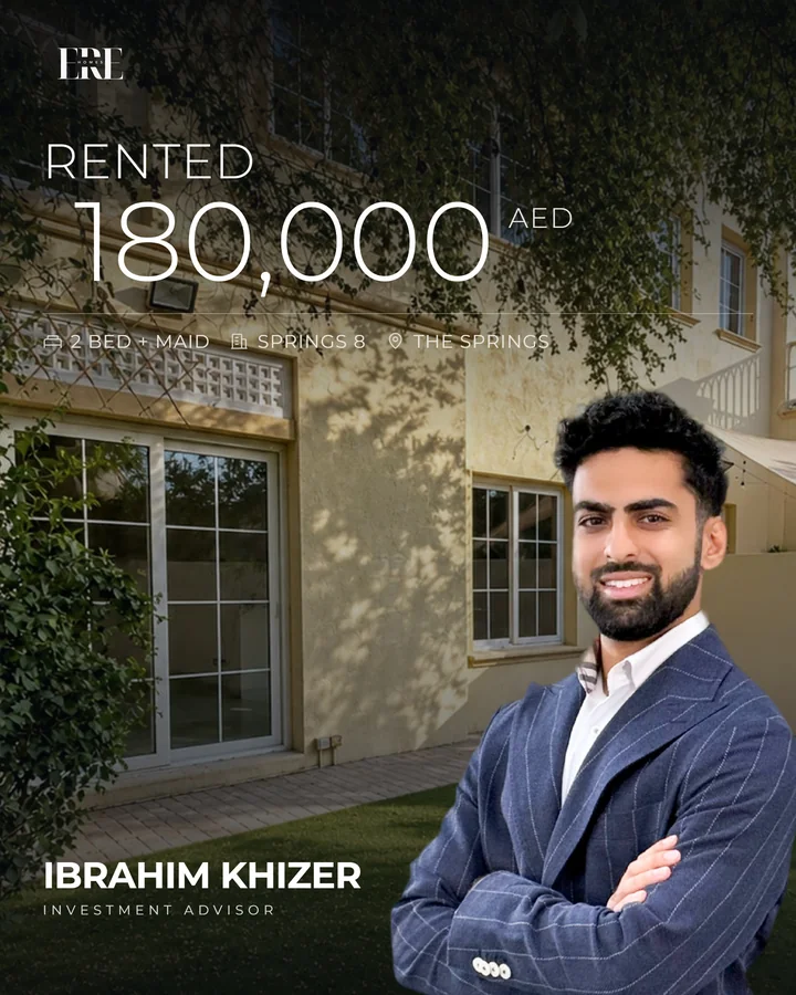Rented. A 2 bedroom plus maid villa in Springs 8, The Springs, a...