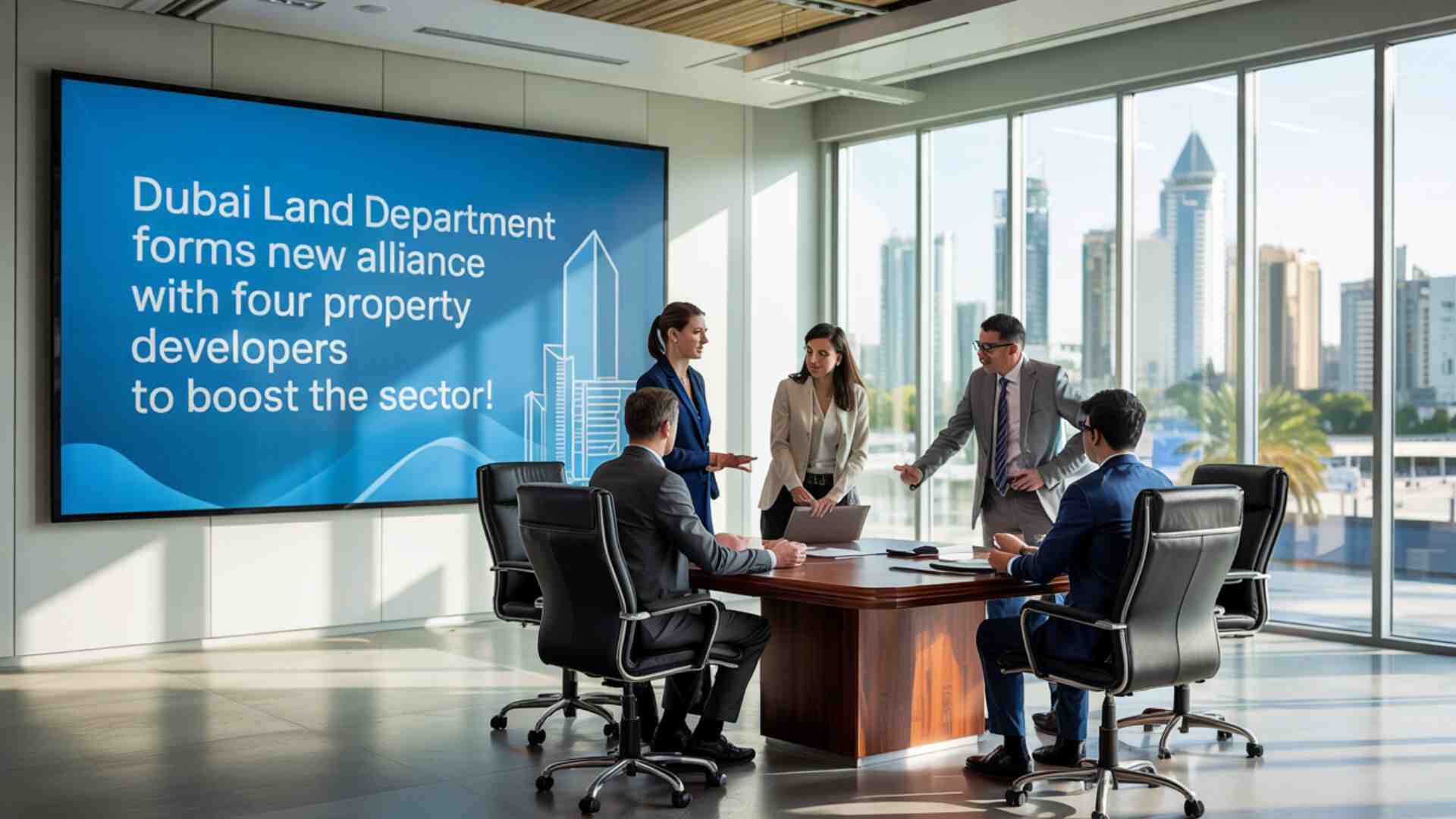 Dubai Land Department Forms New Alliance with Four Property Developers to Boost the Sector!